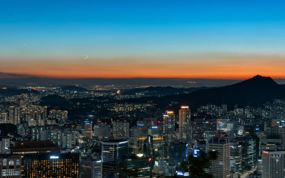 Seoul skyline at night, South Korea